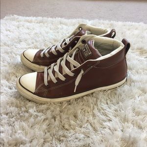Converse Leather High Tops